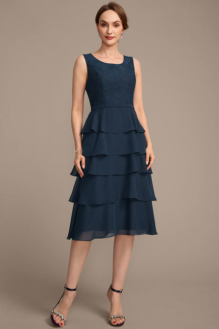 Robe Midi Mousseline Volants - gallery 6