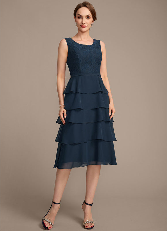 Robe Midi Mousseline Volants - gallery 6