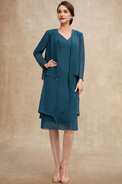 Robe Midi Sérénité Turquoise - gallery 2