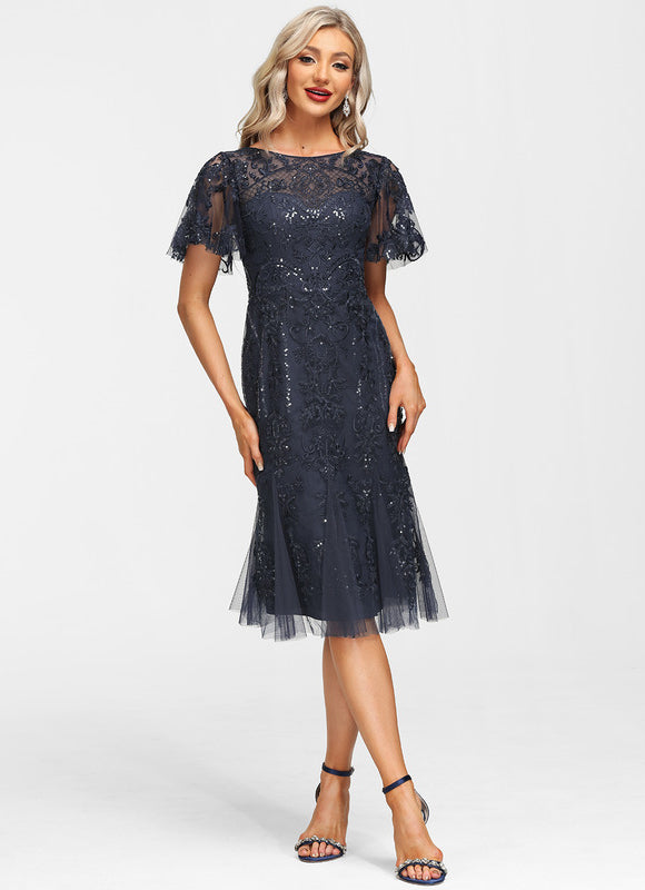 Robe Midi Ombre Détoile - gallery 2