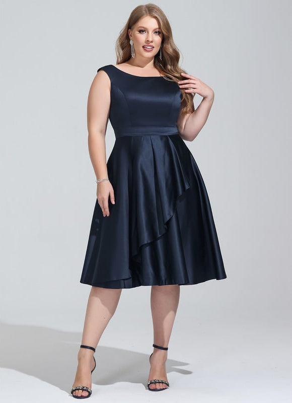 Robe Midi Navy Élégance - gallery 8