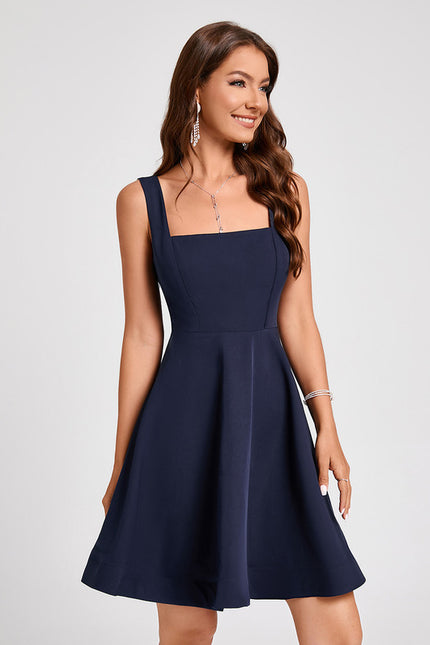 Robe Midi Aline Marine - gallery 5