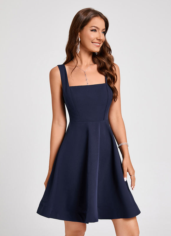 Robe Midi Aline Marine - gallery 5