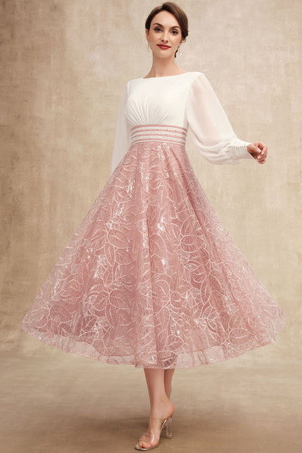 Robe Midi Fleurie Éclatante - gallery 4