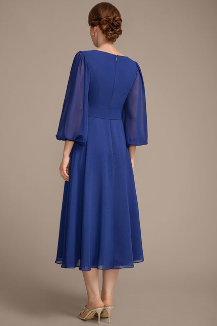 Robe Midi Bleu Majestueux - gallery 6