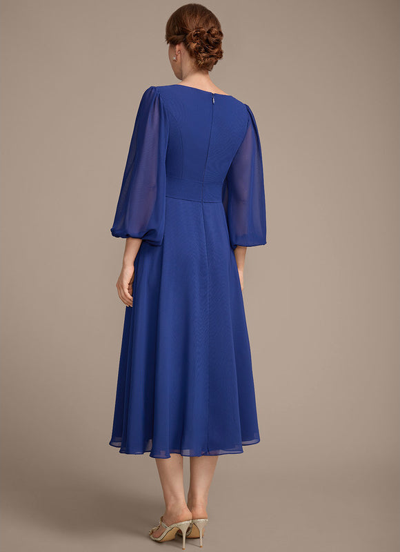 Robe Midi Bleu Majestueux - gallery 6