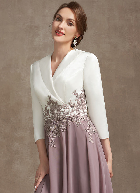 Robe Midi Élégante Lavande - gallery 2