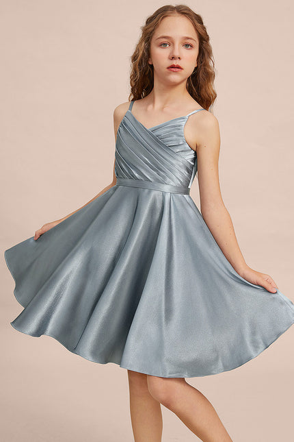 Robe Midi Satinée Aérienne - gallery 5