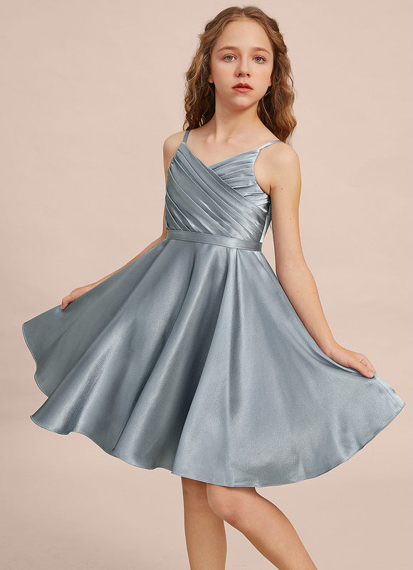 Robe Midi Satinée Aérienne - gallery 5