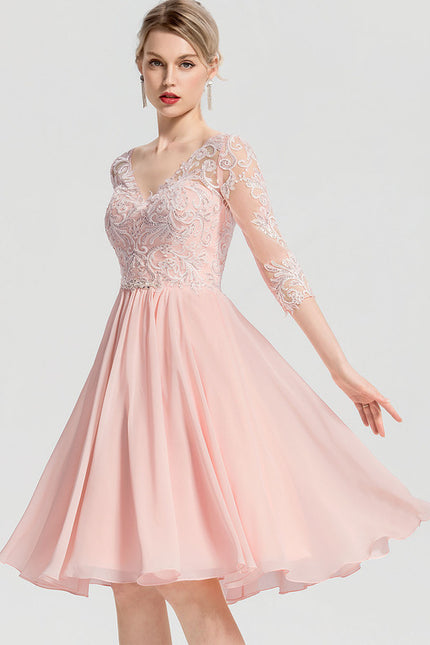 Robe Midi Rose Enchantée - gallery 2