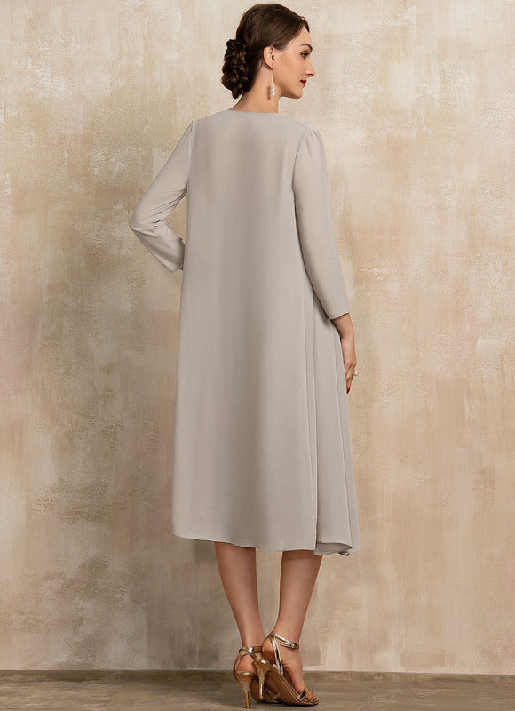 Robe Midi Chic Satinée - gallery 1