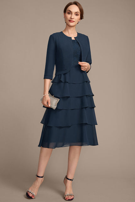 Robe Midi Mousseline Volants - gallery 3