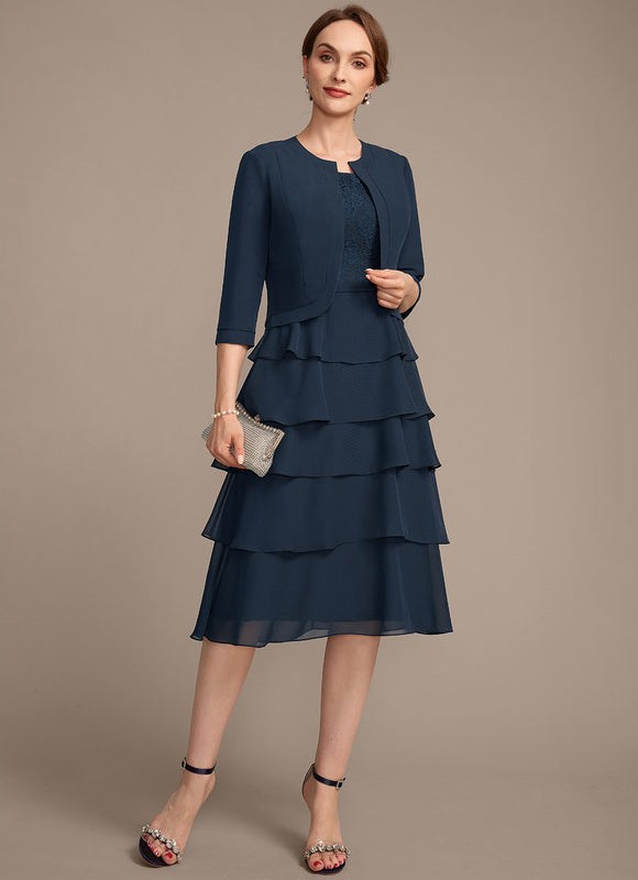 Robe Midi Mousseline Volants - gallery 3