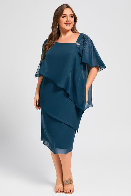 Robe Midi Ondulée Émeraude - gallery 7