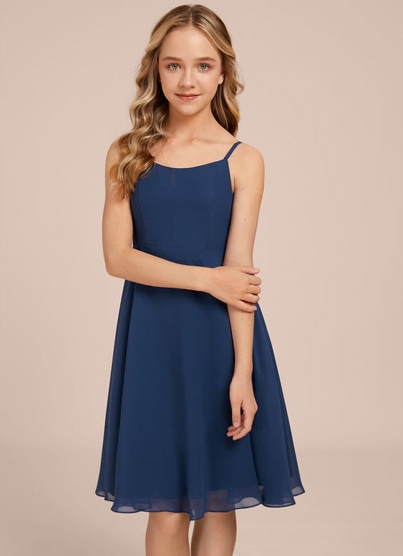 Robe Midi Évasée Marine - gallery 5