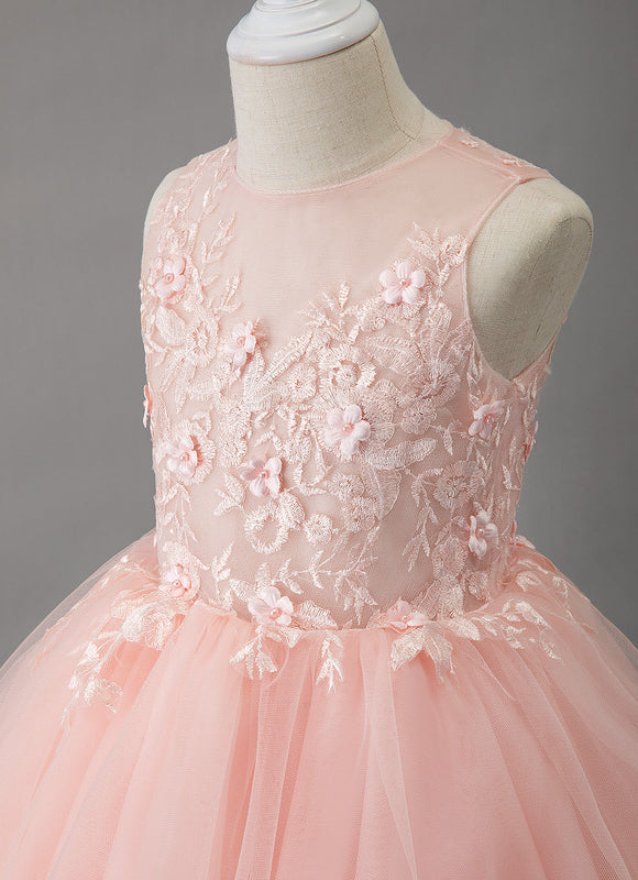 Robe Midi Tulle Pêche - gallery 1