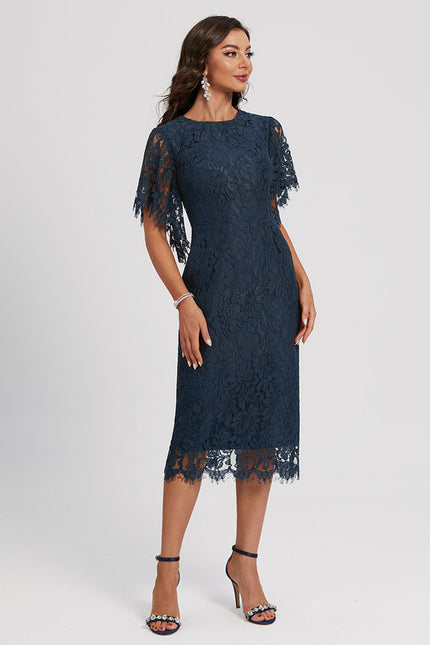 Robe Midi Dentelle Sophistiquée - gallery 4