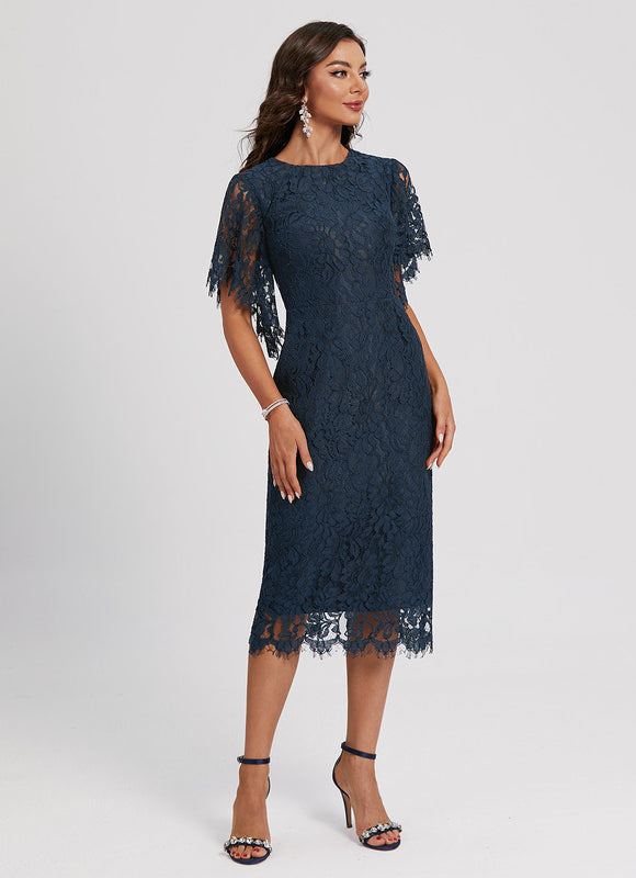 Robe Midi Dentelle Sophistiquée - gallery 4