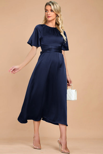 Robe Midi Satin Midi Cintrée - gallery 8
