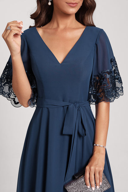 Robe Midi Émeraude Dentelle - gallery 5
