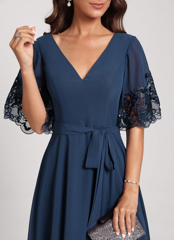 Robe Midi Émeraude Dentelle - gallery 5