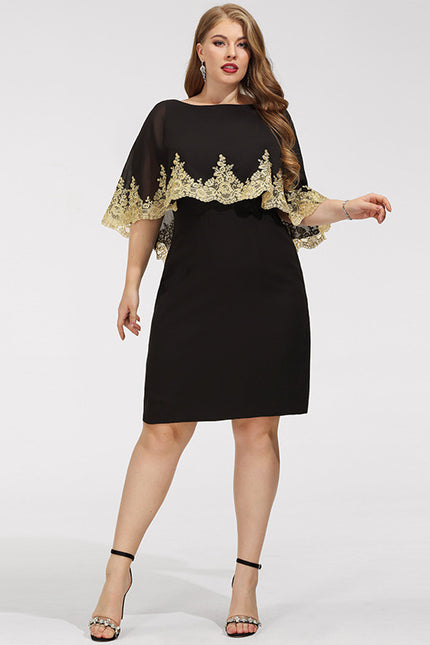 Robe Midi Ajustée Noire - gallery 5