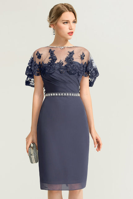 Robe Midi Nuit Marine Chic