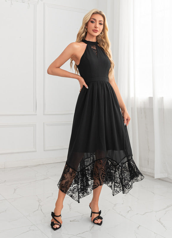 Robe Midi Dentelle Fluide - gallery 1