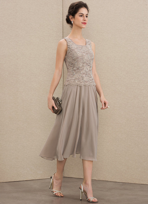 Robe Midi Manche 3 4 - gallery 6