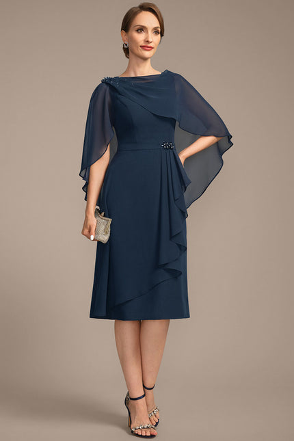 Robe Midi Marine Élégante
