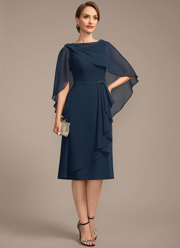 Robe Midi Marine Élégante