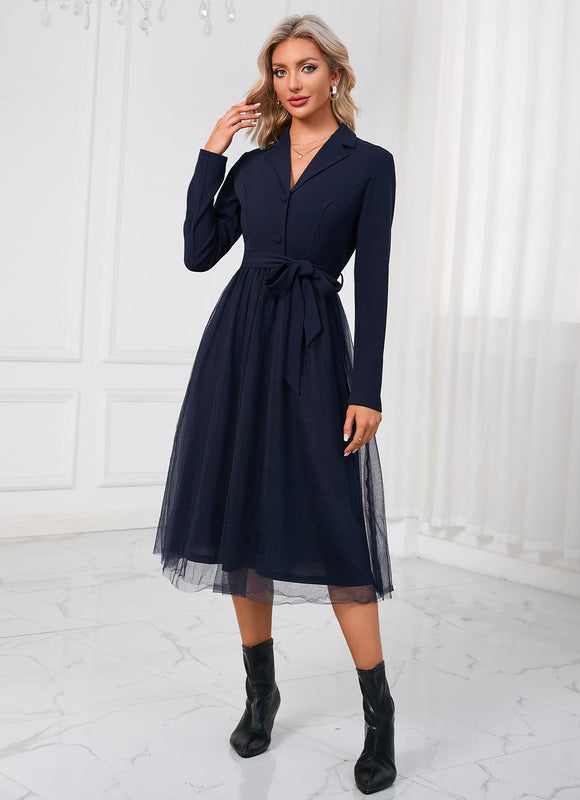 Robe Midi Élégante Tulle - gallery 2