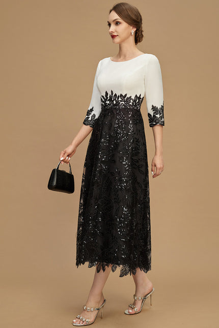 Robe Midi Manche 3 4 - gallery 4