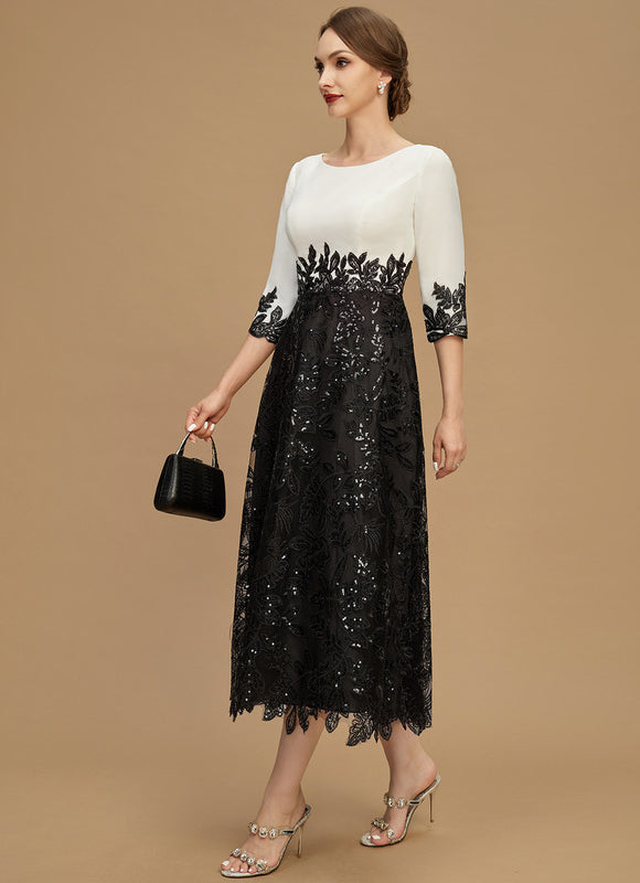 Robe Midi Manche 3 4 - gallery 4