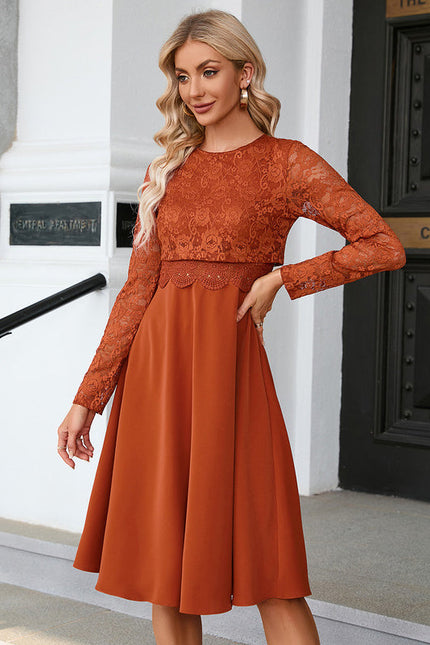 Robe Midi Terra Cuite - gallery 1