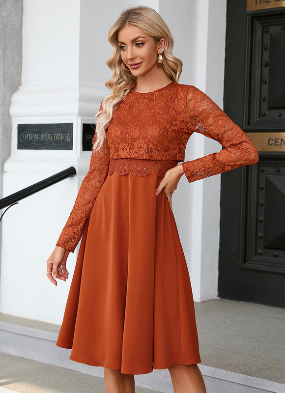 Robe Midi Terra Cuite - gallery 1