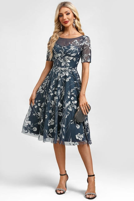 Midi Robe De Cérémonie Femme - gallery 4