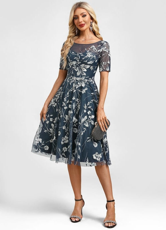 Midi Robe De Cérémonie Femme - gallery 4