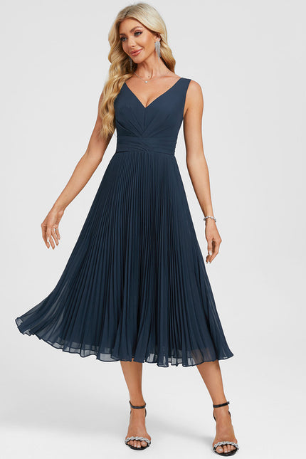 Robe Midi Fluide Grisâtre - gallery 1