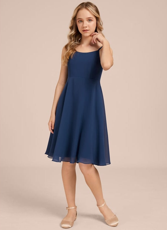 Robe Midi Évasée Marine - gallery 4