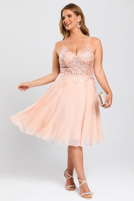Robe Midi Aérienne Corail - gallery 5