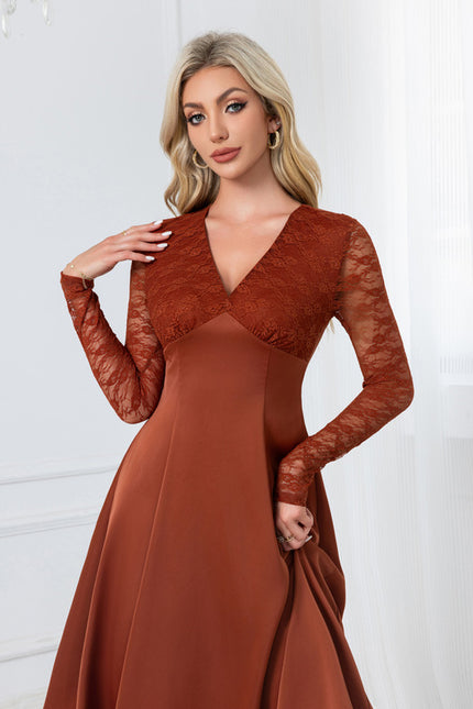 Robe Midi Rustique Élégante - gallery 3