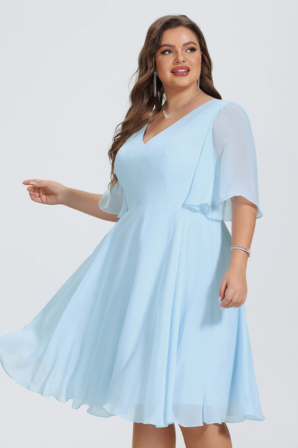 Robe Midi Aérienne Marine - gallery 7