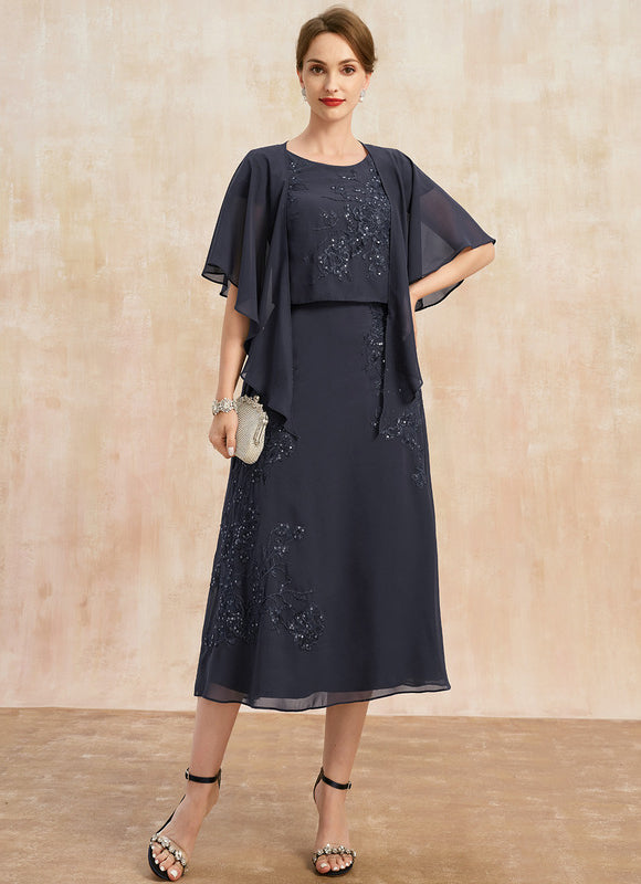 Robe Midi Manche 3 4