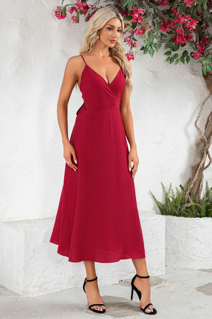 Robe Midi Élégance Rubis Éthérée - gallery 1