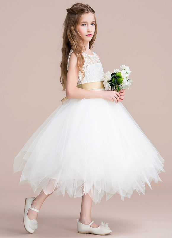 Robe Midi Enfant Évasée Tulle - gallery 3