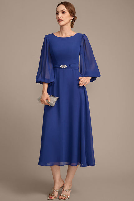 Robe Midi Bleu Majestueux - gallery 3