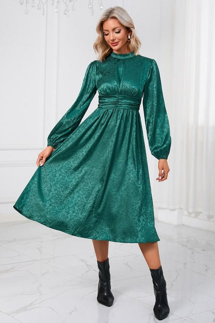 Robe Midi Éclat Émeraude - gallery 5
