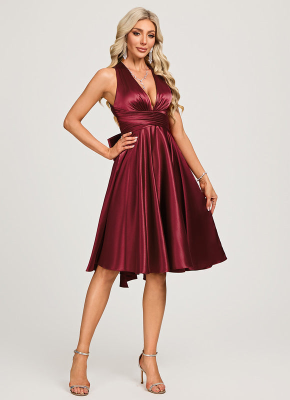 Robe Midi Élégance Satinée - gallery 3