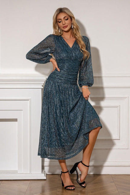 Robe Midi Vaporeuse Scintillante - gallery 4